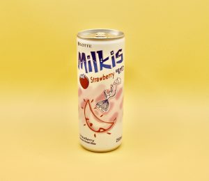 밀키스 딸기탄산음료수