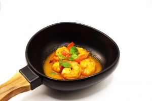 Crevettes au basilic