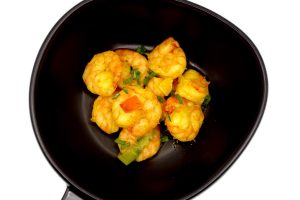 Crevettes au curry